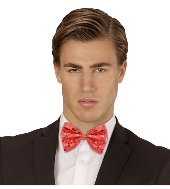 Rode Strik Pailletten van Widmann koop je bij Partywinkel