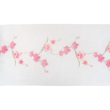 Runner da tavola floreale Orchidee 5m