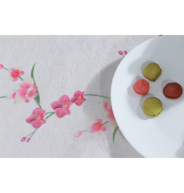 Runner da tavola floreale Orchidee 5m