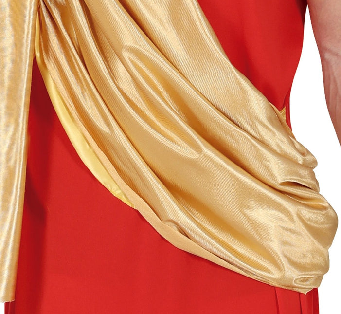 Romeins Kostuum Rood Heren - Partywinkel - 8434077860496