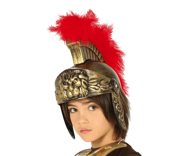 Romeinse Helm Goud Kind van Fiestas Guirca koop je bij Partywinkel