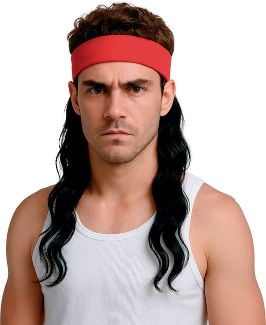 Rood Haarband Met Bruine Haren van Fiestas Guirca koop je bij Partywinkel
