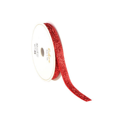 Rood Lint Glitter 10Mm 3m van CHAKS koop je bij Partywinkel
