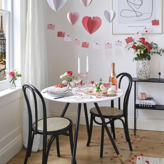 Rood Roze Hangdecoratie Hartjes 5st van Ginger Ray koop je bij Partywinkel