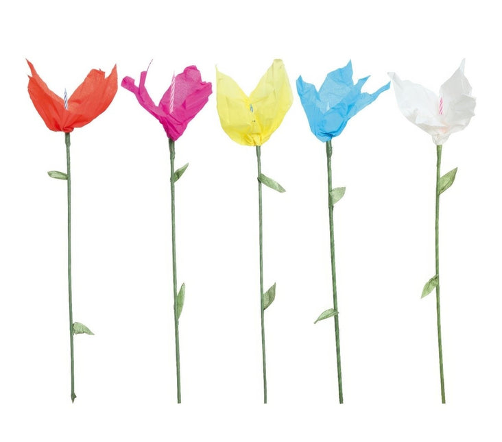 Roos met Kaars 50cm van Fiestas Guirca koop je bij Partywinkel