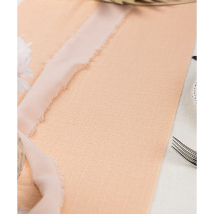 Runner da tavola rosa in cotone 5m