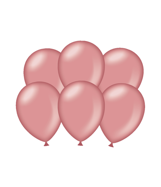 Rose Gouden Ballonnen Metallic 30cm 6st van Paper Dreams koop je bij Partywinkel