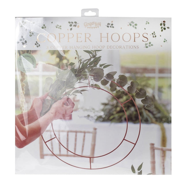 Rose Gouden Frame Rond Metaal 40cm van Ginger Ray koop je bij Partywinkel