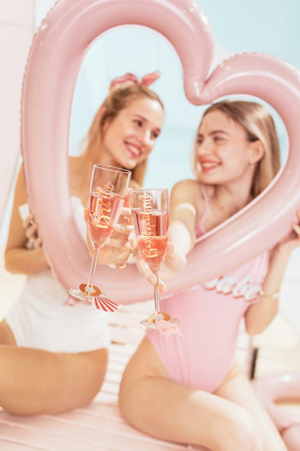 Rose Gouden Glasstickers Bride & Bridesmaid van Partydeco koop je bij Partywinkel