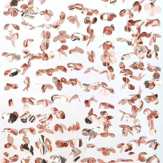 Rose Gouden Hangdecoratie Bladeren 2m van Ginger Ray koop je bij Partywinkel