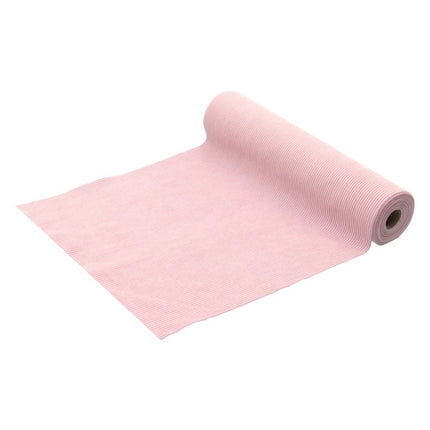 Runner da tavolo rosa in velluto 3m