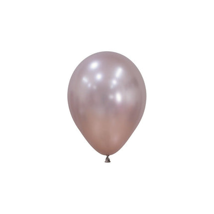 Roze Ballonnen metallic 12cm 50st van Sempertex koop je bij Partywinkel