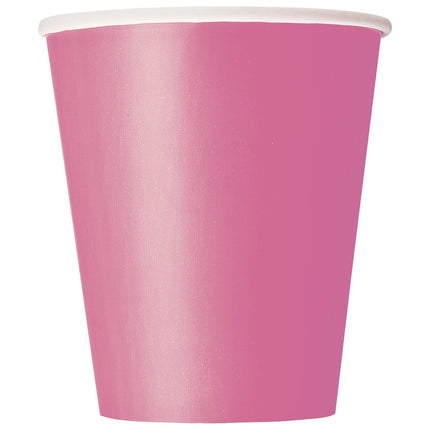 Roze Bekers 266ml 14st van Unique koop je bij Partywinkel