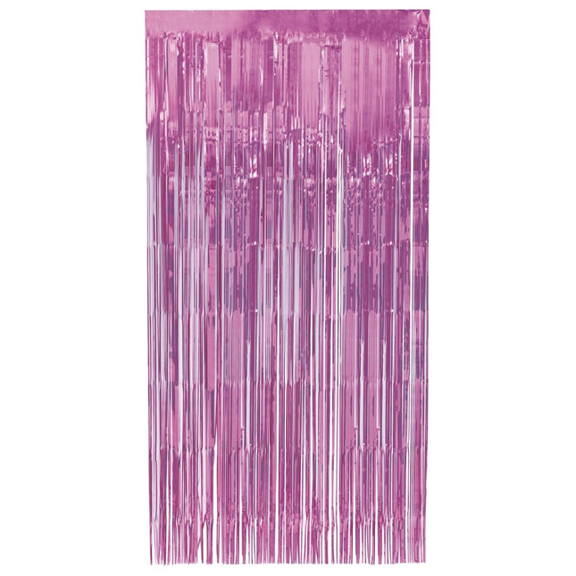 Roze Deurgordijn Pastel 2m van Unique koop je bij Partywinkel