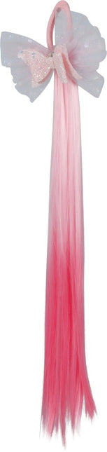 Roze Hair Extension Boog 40cm van Fiestas Guirca koop je bij Partywinkel