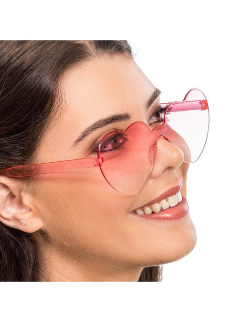Roze Hartjesbril met Kleurverloop van CHAKS koop je bij Partywinkel