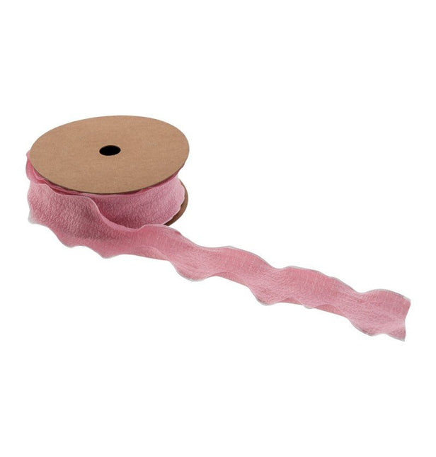 Roze Lint Rimpel 4Cm 10m van CHAKS koop je bij Partywinkel