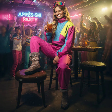 Roze Skipak Dames Uv Blacklight van Boland koop je bij Partywinkel