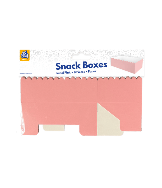 Roze Snackbakje 12,5cm 8st van Paper Dreams koop je bij Partywinkel