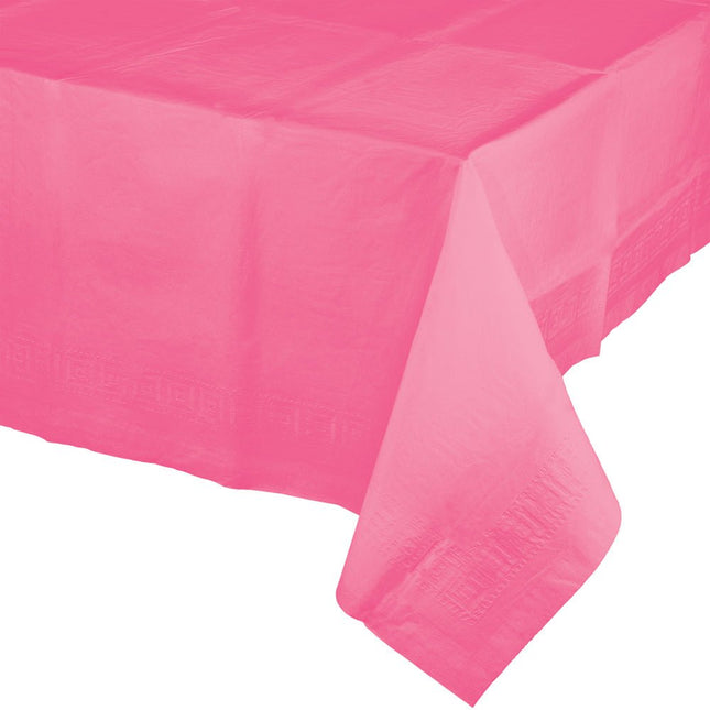 Roze Tafelkleed Plastic 2,74m van Creative Converting koop je bij Partywinkel