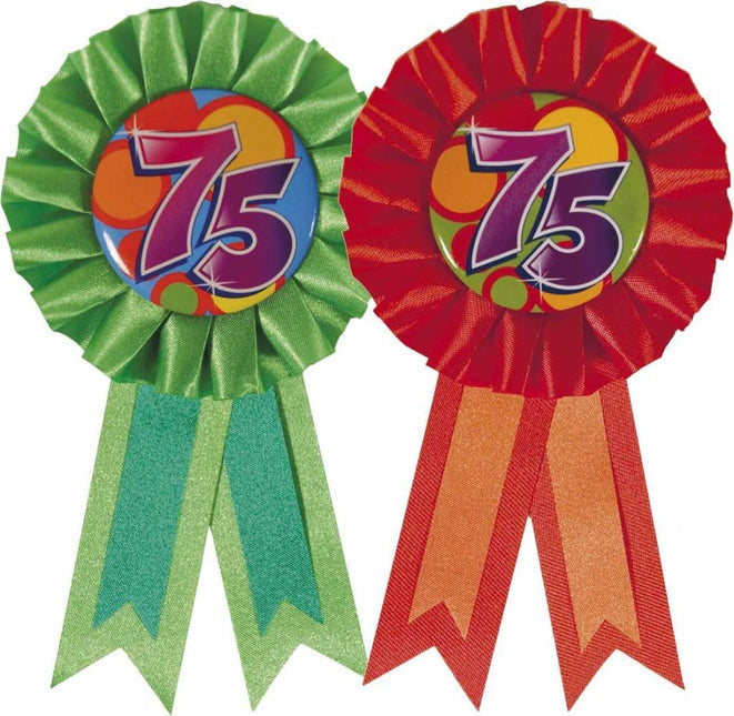 Rozet 75 Jaar van Haza Witbaard koop je bij Partywinkel