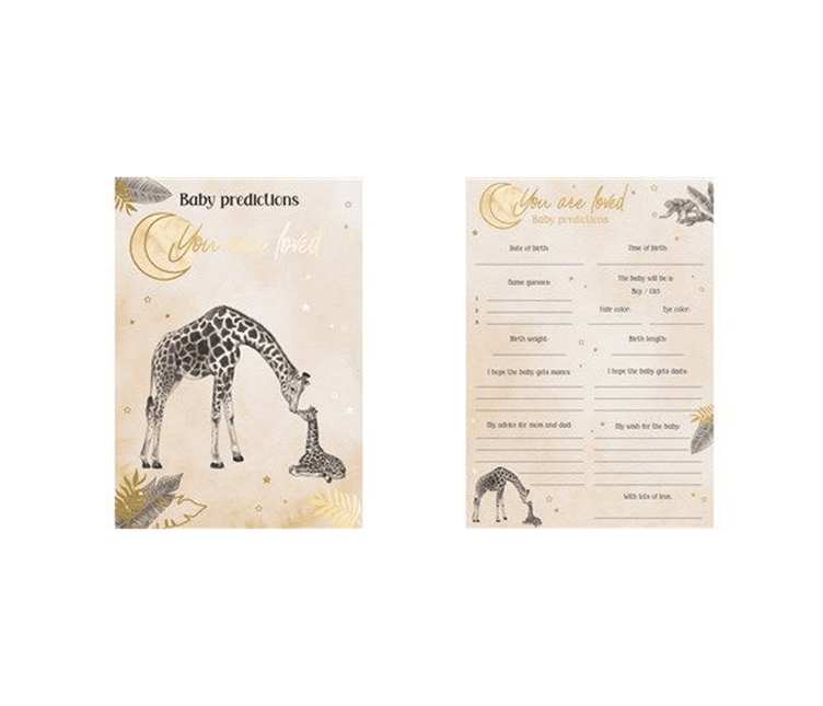 Safari Voorspellingskaartjes 20st - Partywinkel - 8711319397331