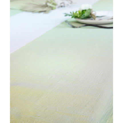 Tovaglia verde in cotone 2,4m