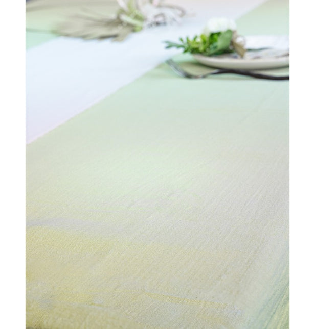 Tovaglia verde in cotone 2,4m