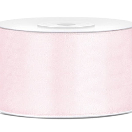 Satijn Lint Lichtroze Pastel 38mm 25m van Partydeco koop je bij Partywinkel