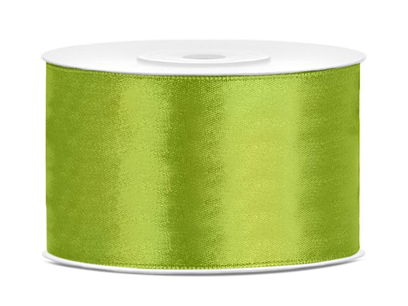 Satijn Lint Lime Groen 38mm 25m van Partydeco koop je bij Partywinkel