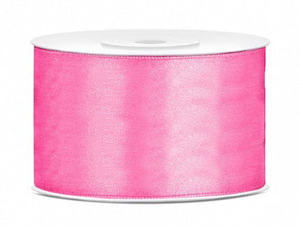 Satijn Lint Roze 38mm 25m van Partydeco koop je bij Partywinkel