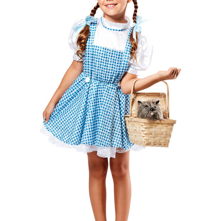 Costume da Dorothy in paillettes per bambine blu