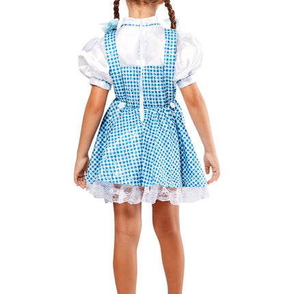 Costume da Dorothy in paillettes per bambine blu