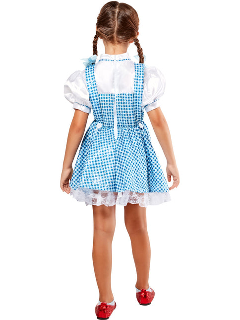 Costume da Dorothy in paillettes per bambine blu