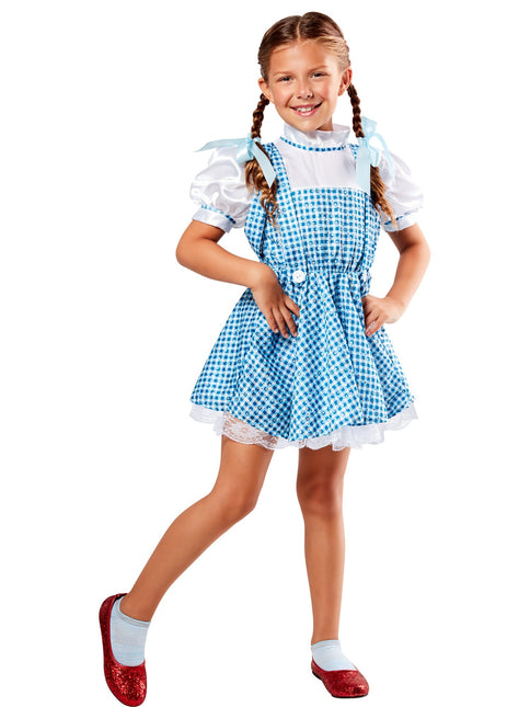 Costume da Dorothy in paillettes per bambine blu
