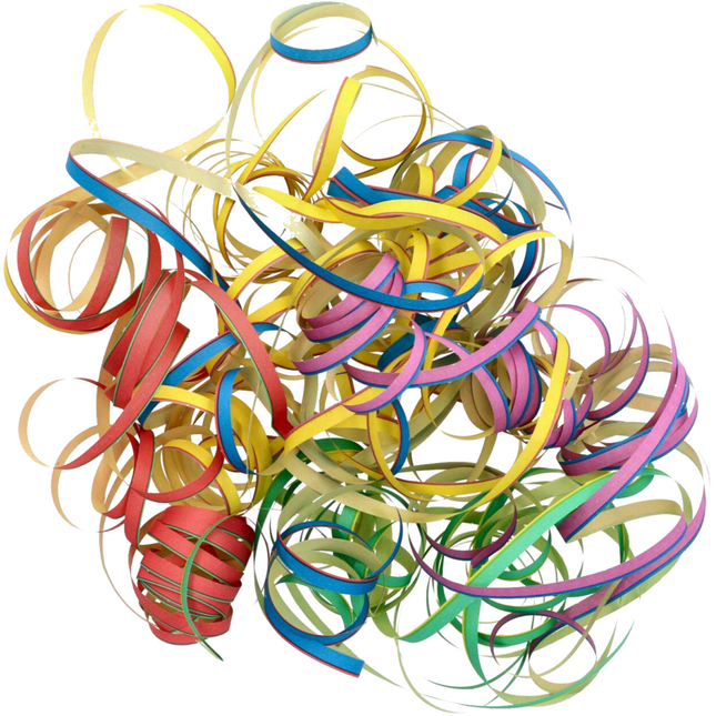 Serpentines - Multicolour - 4 meter - 3 stuks van Folat koop je bij Partywinkel