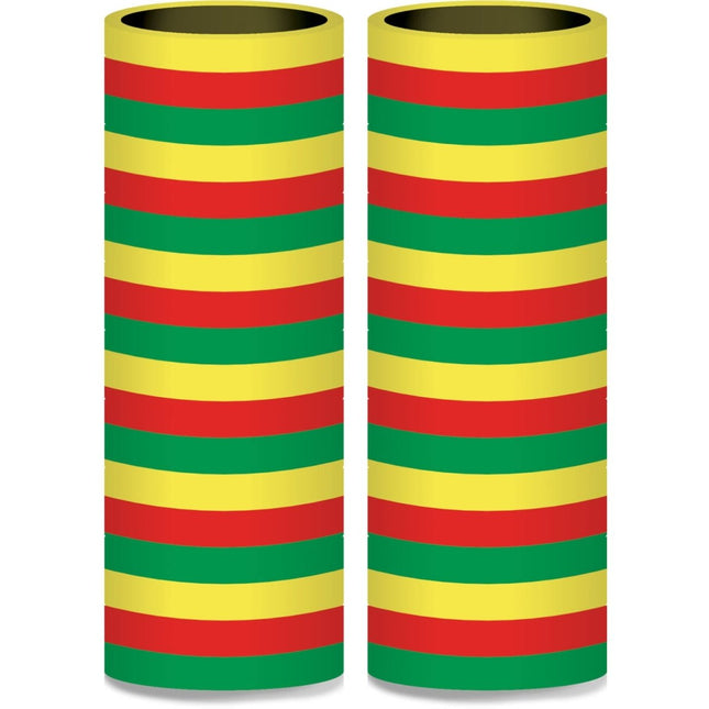 Serpentines Rood - Geel - Groen 4m - 2 stuks van Folat koop je bij Partywinkel