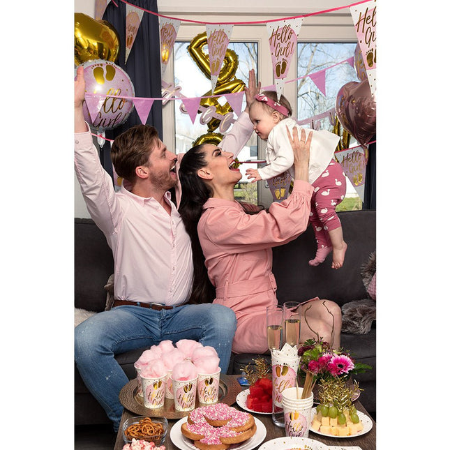 Servetten Hello Girl Papier 33cm van Boland koop je bij Partywinkel