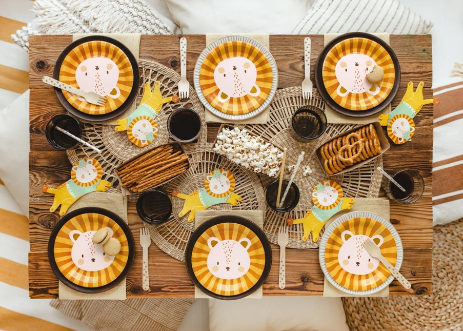 Servetten Leeuw 16cm 20st van Partydeco koop je bij Partywinkel