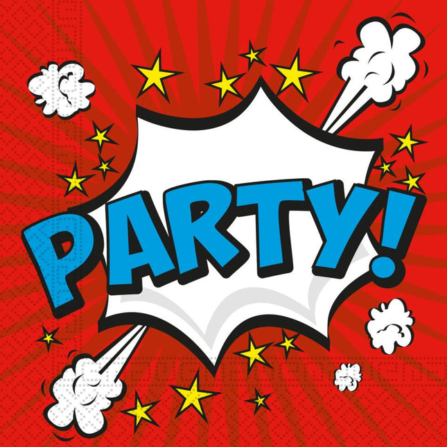 Servetten Party 33cm 20st van Procos koop je bij Partywinkel