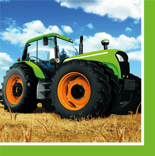 Servetten Traktor 33cm 16st van Creative Converting koop je bij Partywinkel