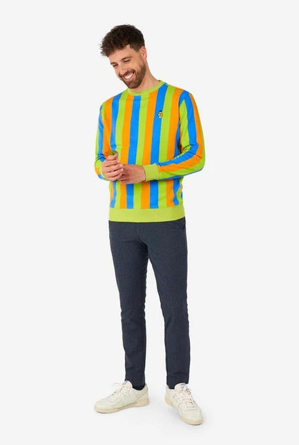 Sesamstraat Bert & Ernie Trui Heren Multicolor van OppoSuits koop je bij Partywinkel
