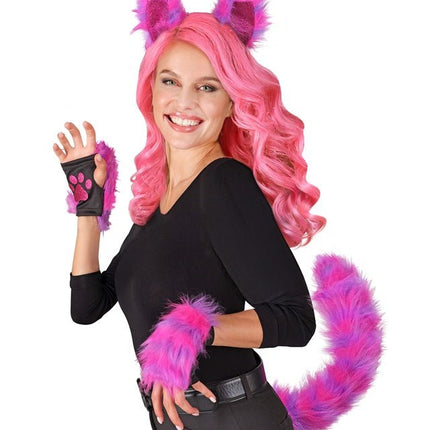 Set Cosplay Kat Neon Roze van Widmann koop je bij Partywinkel