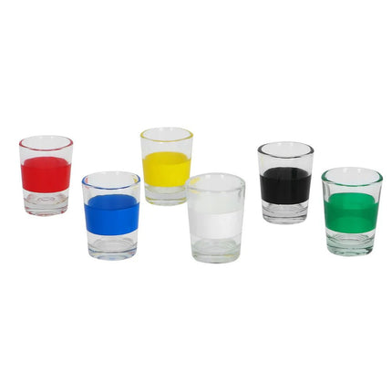 Set drankspel Bingo shots (metalen bingo rad, 48 balletjes, 6 glazen shotglaasjes) van Boland koop je bij Partywinkel