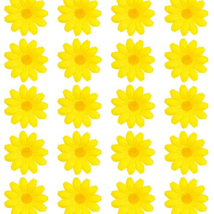 Set Van 20 Decoratieve Gele Bloemen van Widmann koop je bij Partywinkel