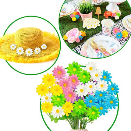 Set Van 20 Decoratieve Groene Bloemen van Widmann koop je bij Partywinkel