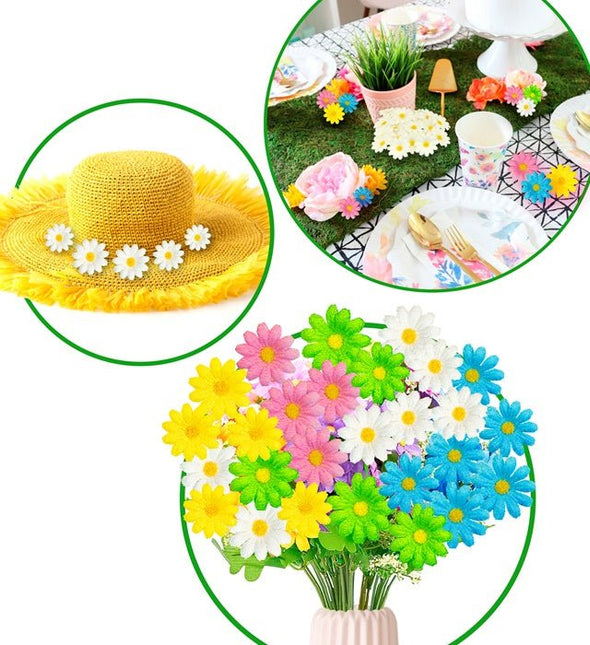 Set Van 20 Decoratieve Groene Bloemen van Widmann koop je bij Partywinkel