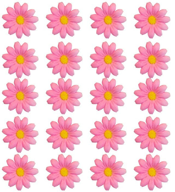 Set Van 20 Decoratieve Roze Bloemen van Widmann koop je bij Partywinkel