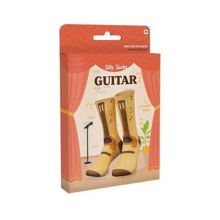 Calzini divertenti con chitarra