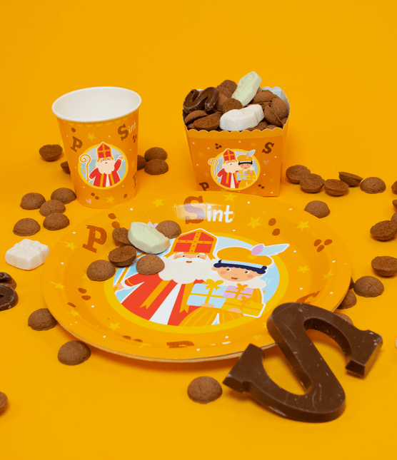 Sinterklaas Bakjes 8cm 6st - Partywinkel - 8716764244629